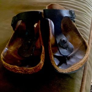 Birkenstock cork and leather sandals size 7